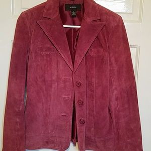 Alfani women's suede blazer